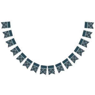 Blue Tartan bunting banner