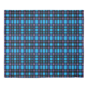 🧵Blue Tartan Pattern Elegant Traditional  Duvet Cover