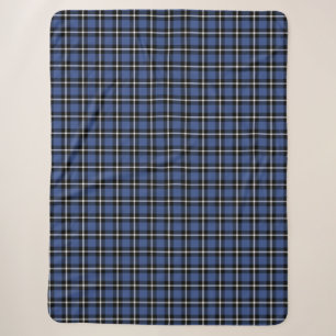 Blue Tartan Plaid Pattern Sherpa Blanket