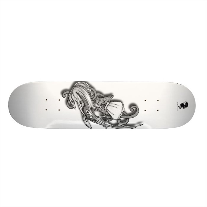 Blue tattoo Hamerhead by RyuNeko Artz Skate Deck