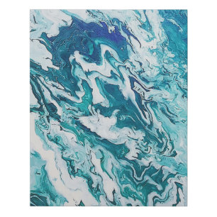 Blue Taurus Faux Canvas Print