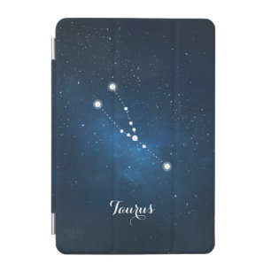 Blue Taurus Zodiac Sign Constellation iPad Mini Cover