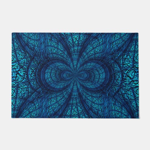 Blue Teal Decorative Doormat