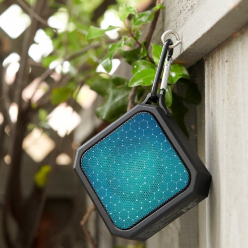 Blue Teal DNA Pattern Bluetooth Speaker