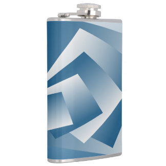 Blue Teal geometry Flask