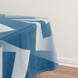 Blue Teal geometry Tablecloth