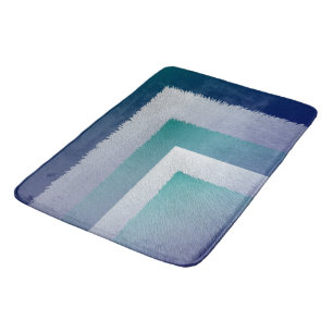 blue teal gray ex pastel bath mat