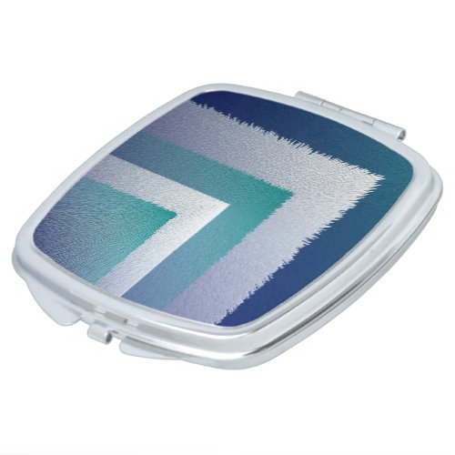 blue teal gray ex pastel compact mirror