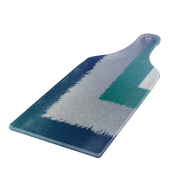 blue teal gray ex pastel cutting board (Corner)