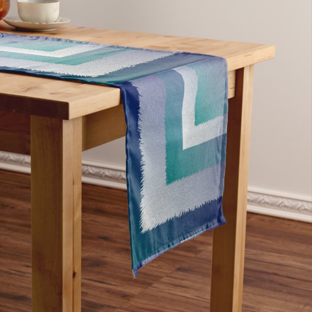 blue teal gray ex pastel long table runner (In Situ)