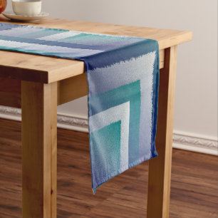 blue teal gray ex pastel medium table runner
