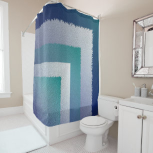 blue teal gray ex pastel shower curtain