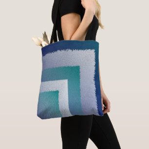 blue teal gray ex pastel tote bag