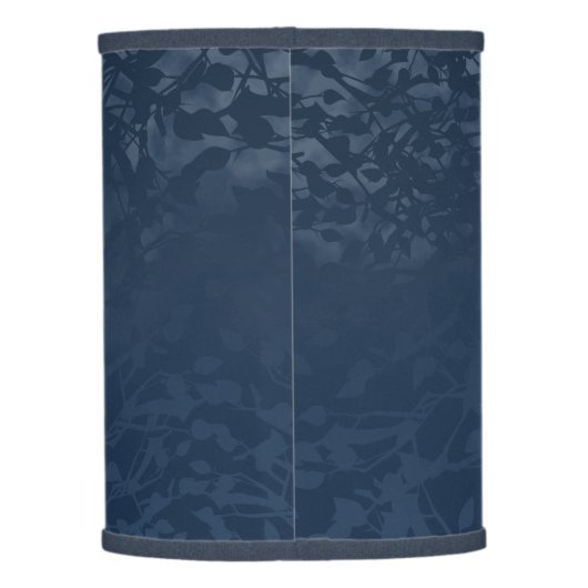 Blue Teal, Moonlight Barn Owl Desk Lamp Shade (Back)