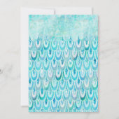 Blue Teal Shiny Mermaid Scales Fish Scales (Front)