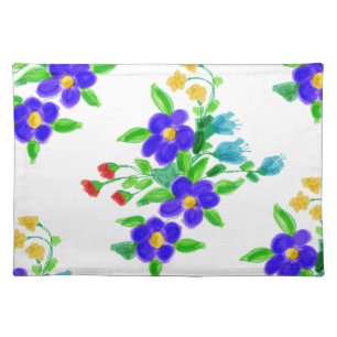 Blue Teals and Gold Placemat