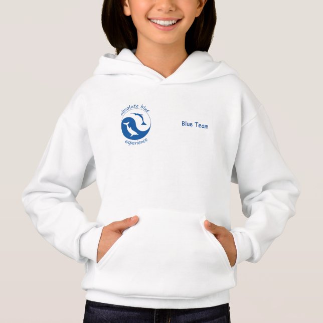 Blue Team Girls Hoodie (Front)