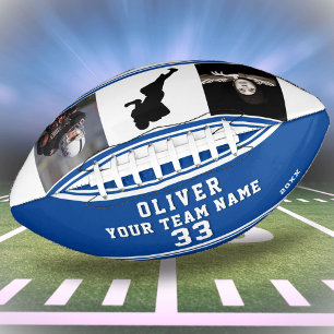 Blue Team Name Player Number 2 Photo Football