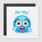 Blue Tears of Joy: The Overwhelmed Emoji (Front/Back)