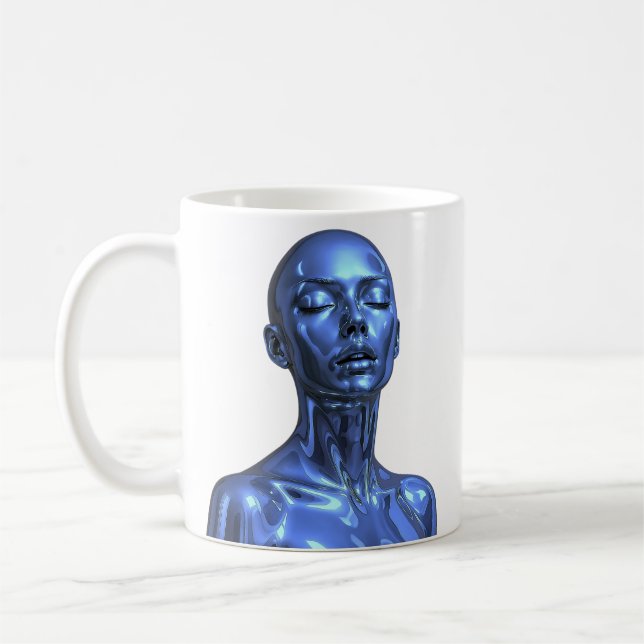 Blue Tech Muse Coffee Mug (Left)