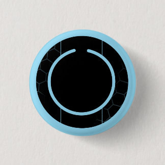 Blue Techno Button