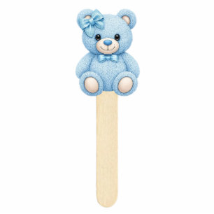 Blue Teddy Bear Acrylic Photo Prop Cutout