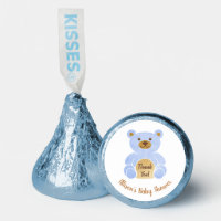 Blue Teddy Bear Baby Boy Shower Hershey®'s Kisses®