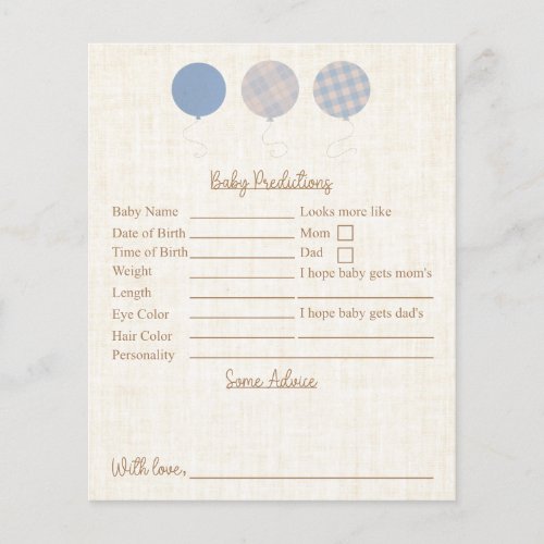 Blue Teddy Bear Baby Shower Predictions And Advice