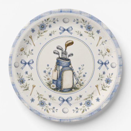 Blue Teddy Bear Country Club | Golf Paper Plates