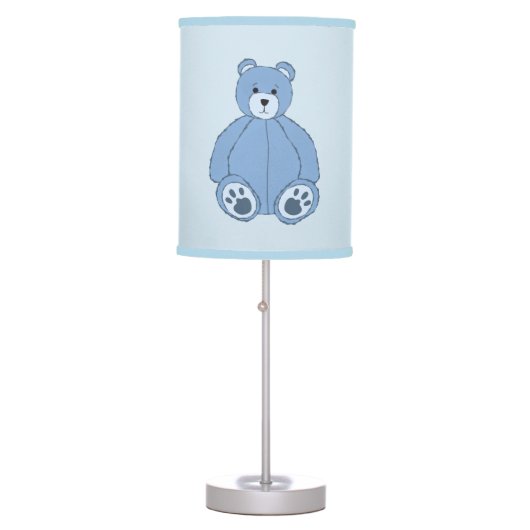 Blue Teddy Bear Desk Lamp (Front)