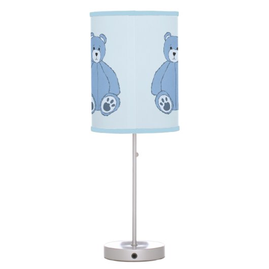 Blue Teddy Bear Desk Lamp (Back)