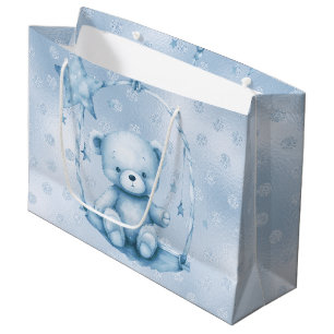 Blue Teddy Bear Gift Bag