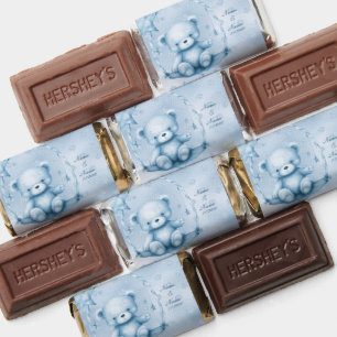 Blue Teddy Bear Hershey's Miniatures