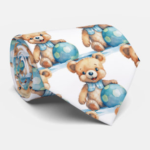 Blue Teddy Bear  Neck Tie