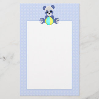 Blue Teddy Bear Stationery
