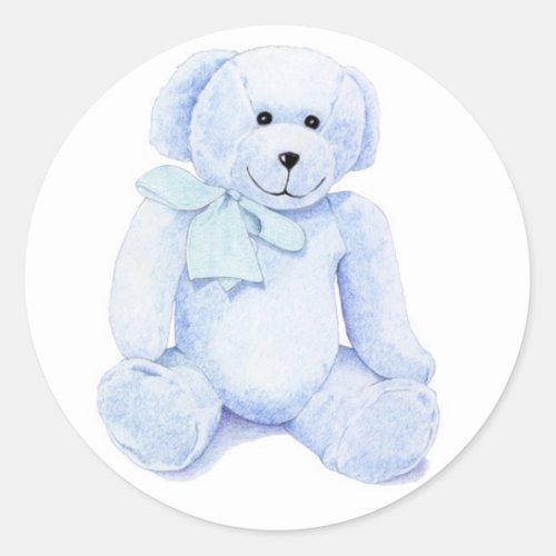 Blue Teddy Bear Sticker