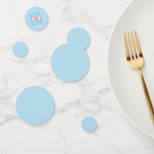 Blue teddy little star Table Confetti