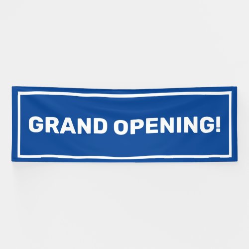 Blue template grand opening business banner