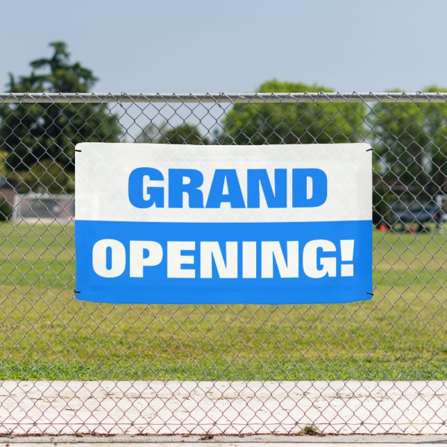 Blue template grand opening business banner (Insitu)