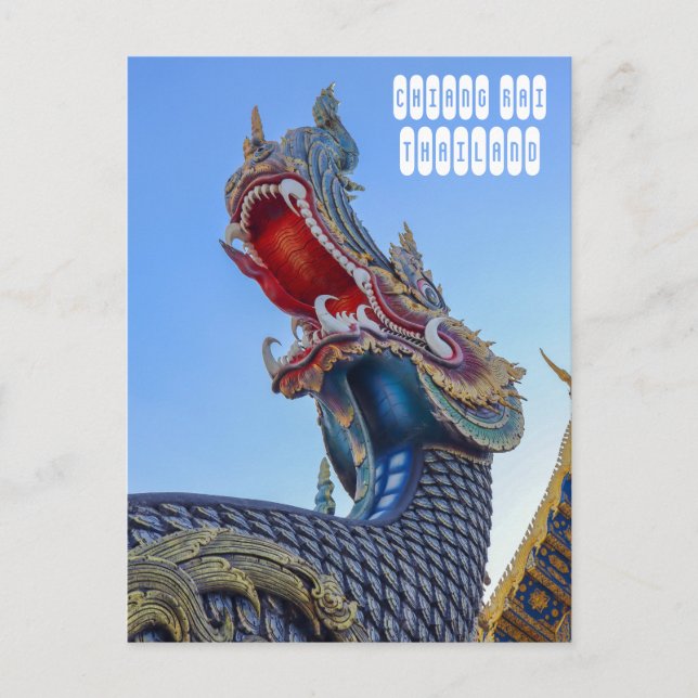 Blue Temple in Chiang Rai Thailand Postcard (Front)