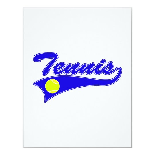 Blue Tennis Card