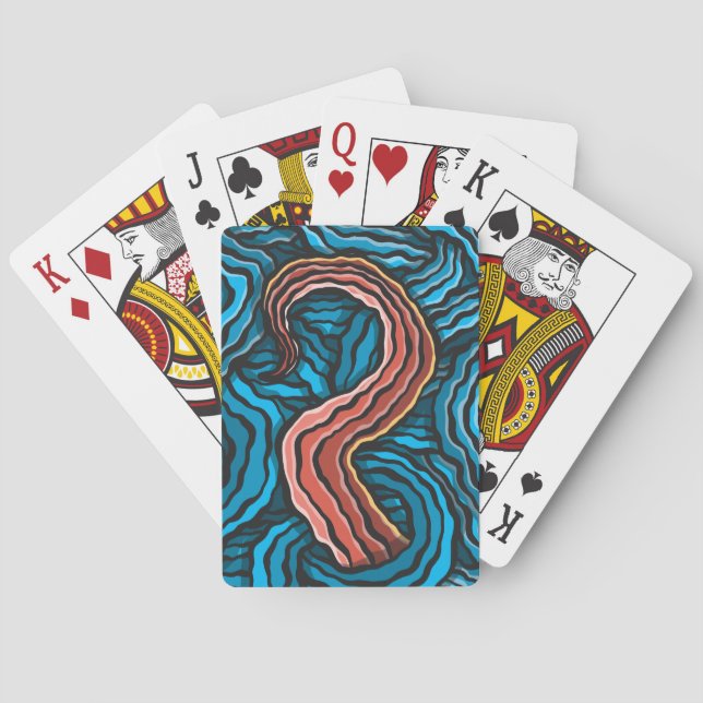 Blue Tentacle Poker Cards (Back)