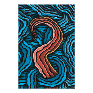 Blue Tentacle Poster