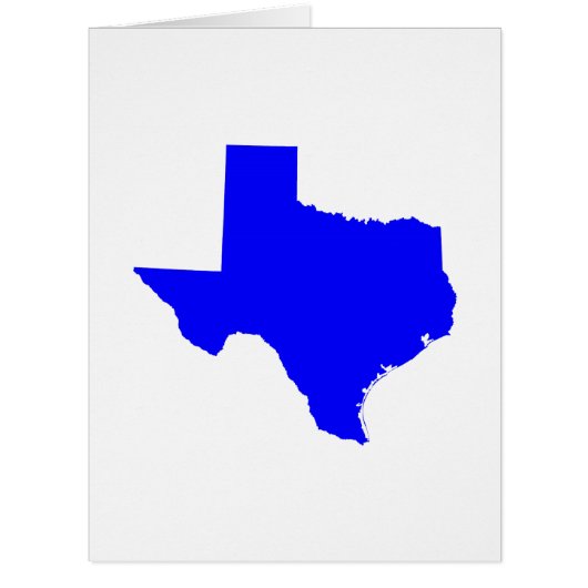 Blue Texas Shape Cards (Front)