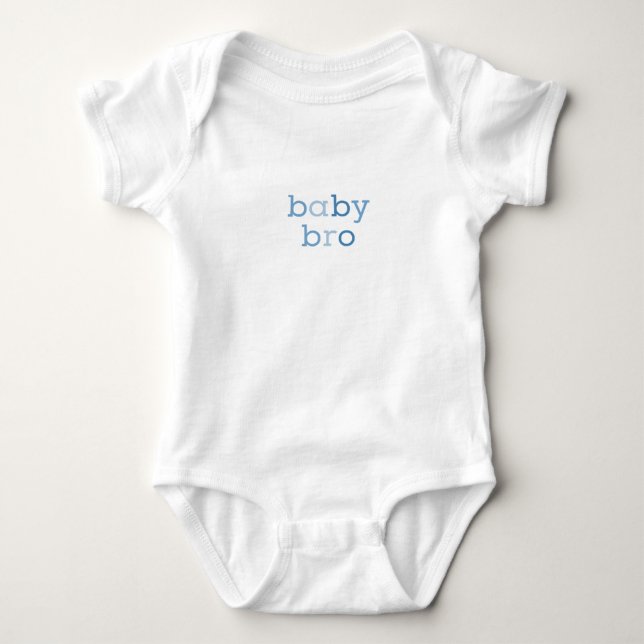 Blue Text Baby Bro Bodysuit (Front)