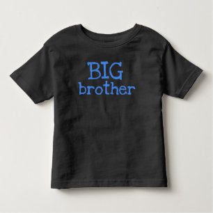 Blue Text BIG Brother Toddler T-shirt