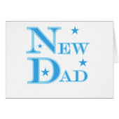Blue Text New Dad (Front Horizontal)