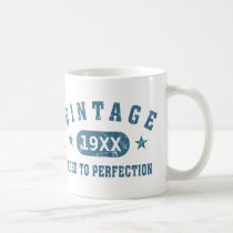 Blue Text Vintage Aged to Perfection Mug