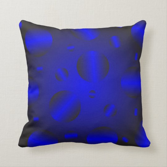 Blue texture throw pillow | Zazzle.com