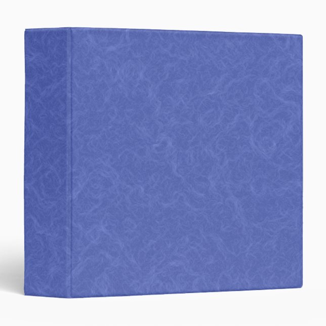 Blue textured pattern with swirling cloud 3 ring binder (Front/Spine)